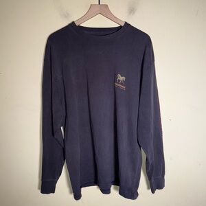 VINTAGE ABERCROMBIE & FITCH Y2K doubles sided graphic long sleeve shirt XL